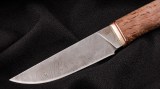 Нож Грибник (дамаск, стабилизированная карельская берёза), фото 2