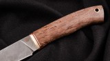 Нож Грибник (дамаск, стабилизированная карельская берёза), фото 3