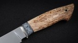 Нож Грибник (К340, вставка - кориан, стабилизированная карельская береза), фото 3