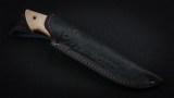 Нож Грибник (К340, вставка - кориан, стабилизированная карельская береза), фото 6