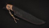 Нож Грибник (S390, вставка - стабилизированная карельская береза, корень ореха), фото 7