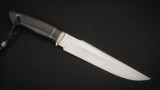 Нож Хищник (К340, тёмный кориан, чёрный граб), фото 4