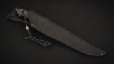 Нож Хищник (К340, тёмный кориан, чёрный граб), фото 7