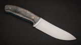 Нож Хранитель фултанг (S390, чёрный карбон, формованные ножны), фото 4