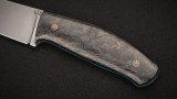 Нож Хранитель фултанг (S390, чёрный карбон, формованные ножны), фото 5
