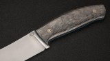 Нож Хранитель фултанг (S390, чёрный карбон, формованные ножны), фото 3
