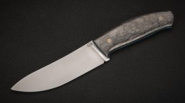 Нож Хранитель фултанг (S390, чёрный карбон, формованные ножны)