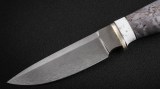 Нож Ирбис 2 (булат, стабилизированная карельская береза, вставка - кориан), фото 2