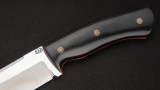 Нож Ирбис 2 фултанг (S390, чёрная G10, формованные ножны), фото 3