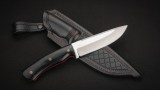 Нож Ирбис 2 фултанг (S390, чёрная G10, формованные ножны), фото 6