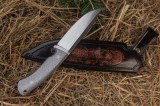 Нож Ирбис 2 (М398, фултанг, карбон сильвер, формованные ножны), фото 4