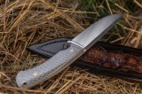Нож Ирбис 2 (М398, фултанг, карбон сильвер, формованные ножны), фото 5