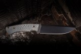 Нож Ирбис 2 (М398, фултанг, карбон сильвер, формованные ножны), фото 16