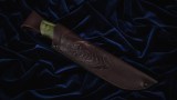 Нож Ирбис (дамаск, стабилизированная карельская береза), фото 4