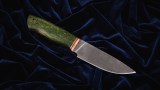 Нож Ирбис (дамаск, стабилизированная карельская береза), фото 6