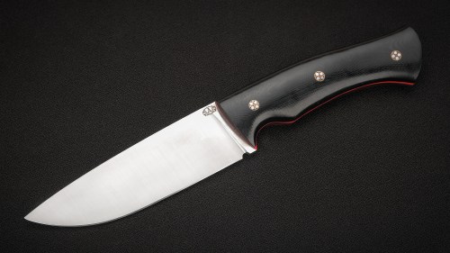 Нож Ирбис фултанг (ELMAX, чёрная G10, формованные ножны)
