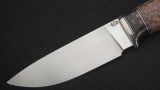 Нож Ирбис (М390, стабилизированная карельская береза, вставка - кориан, мозаичные пины), фото 2