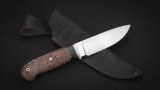 Нож Ирбис (М390, стабилизированная карельская береза, вставка - кориан, мозаичные пины), фото 6