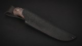 Нож Ирбис (М390, стабилизированная карельская береза, вставка - кориан, мозаичные пины), фото 7