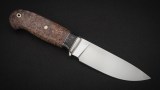 Нож Ирбис (М390, стабилизированная карельская береза, вставка - кориан, мозаичные пины), фото 5