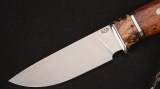 Нож Ирбис (S390, незильбер, вставка - бивень мамонта, айронвуд, мозаичные пины), фото 2