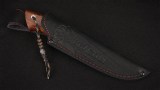 Нож Ирбис (S390, незильбер, вставка - бивень мамонта, айронвуд, мозаичные пины), фото 7