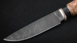 Нож Иртыш (дамаск, карельская береза, вставка - кориан), фото 2