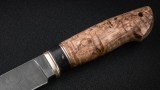 Нож Иртыш (дамаск, карельская береза, вставка - кориан), фото 3