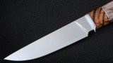 Нож Иртыш (К340, вставка - стабилизированный бевень мамонта, стабилизированная карельская береза), фото 2