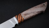Нож Иртыш (К340, вставка - стабилизированный бевень мамонта, стабилизированная карельская береза), фото 3