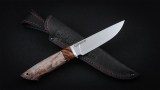 Нож Иртыш (К340, вставка - стабилизированный бевень мамонта, стабилизированная карельская береза), фото 5