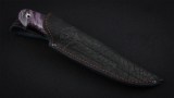 Нож Иртыш (S390, вставка - кориан, стабилизированная карельская береза, мозаичные пины), фото 7