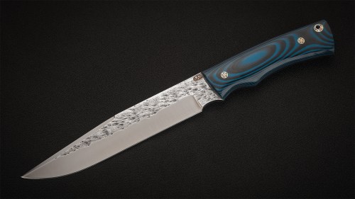 Нож Элизиум фултанг (95Х18, черно-синяя G10)