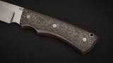Нож Элизиум фултанг (М390, медный карбон, мозаичный пин, формованные ножны), фото 4
