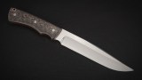 Нож Элизиум фултанг (М390, медный карбон, мозаичный пин, формованные ножны), фото 5