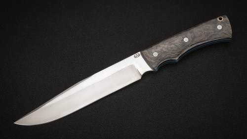 Нож Элизиум фултанг (S390, медный карбон, формованные ножны)