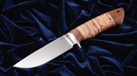 Нож Куница (95Х18, береста, орех)