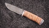 Нож Куница (дамаск, береста, дюраль), фото 5