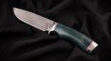 Нож Куница (ХВ5-алмазка, стабилизированная карельская береза, мельхиор), фото 5