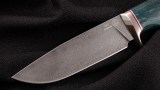 Нож Куница (ХВ5-алмазка, стабилизированная карельская береза, мельхиор), фото 2