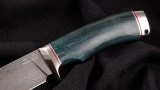Нож Куница (ХВ5-алмазка, стабилизированная карельская береза, мельхиор), фото 3