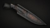 Нож Куница (S125V, стабилизированный чёрный граб, инкрустация куница), фото 7