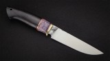 Нож Леший (Х12МФ, стабилизированная вставка, чёрный граб), фото 5
