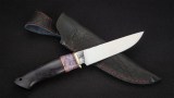 Нож Леший (Х12МФ, стабилизированная вставка, чёрный граб), фото 7