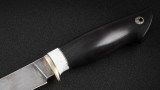 Нож Леший (ХВ5-алмазка, черный граб, вставка - кориан), фото 3