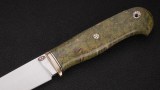 Нож Леший (К340, стабилизированная карельская берёза зелёная, мозаичные пины), фото 3
