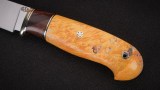 Нож Леший (N690, вставка - айронвуд, стабилизированный кап клена, мозаичные пины), фото 5