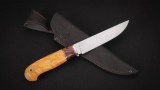 Нож Леший (N690, вставка - айронвуд, стабилизированный кап клена, мозаичные пины), фото 6
