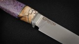 Нож Леший (S110V, нейзильберг, вставка - бивень мамонта, стабилизированная карельская берёза), фото 4