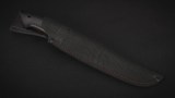Нож Медведь (D2, стабилизированный чёрный граб, инкрустация оскал медведя), фото 6